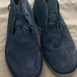 Mens J Crew navy Chukka boots. Size 10